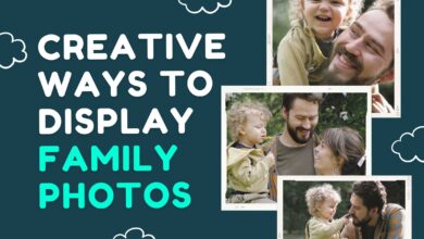 Creative ways to Display Family Photos