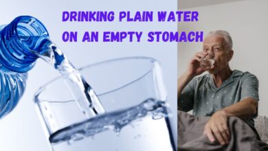 Plain water in an empty stomach