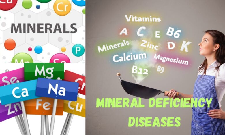 Role of Minerals in Human Body" incorporating mineral deficiency diseases